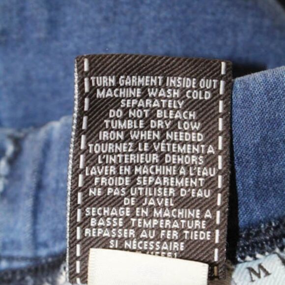 7 For All Mankind Blue Skinny Jeggings Jeans Sz M - Picture 6 of 6